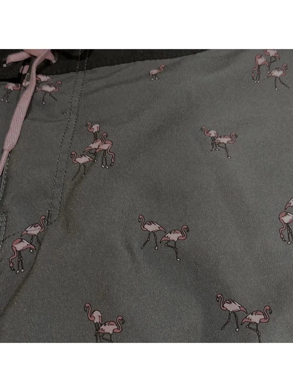 HURLEY Weekender Pink Flamingo Board Shorts Dark Stone Grey SZ 28 Men’s